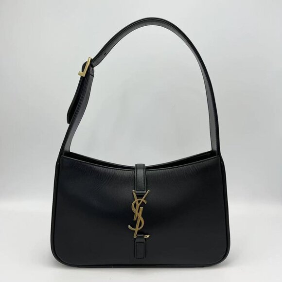 Saint Laurent Black and Gold Small HOBO Shoulder Bag - Picture 1 of 5